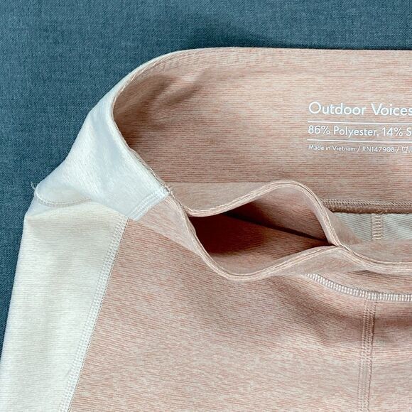 Outdoor Voices® 3/4 Warmup Leggings M Tri-Tone Compression Athletic Gym Pull On - Picture 5 of 14